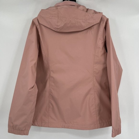 The North Face Resolve 2 Rain Jacket Full Zip Hood Waterproof Womens S Rose Gold - Picture 13 of 15